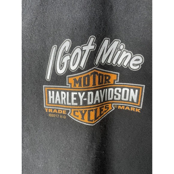 THE HARLEY-DAVIDSON SHOP I GOT MINE NORTH MYRTLE BEACH SC BLACK T-SHIRT MEDIUM - Picture 4 of 5